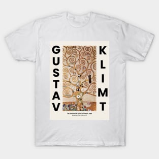 Gustav Klimt The Tree Of Life Exhibition T-Shirt